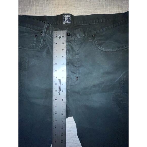 PRPS Goods & Co. Men's Black Jean Denim Shorts - Sz 38 - Challenger Fit - EUC - Picture 11 of 14